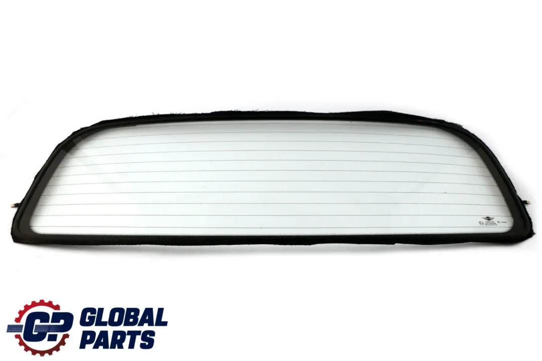 Roof Folding Top Rear Window Glass AS2 to Mini Cooper R52 Cabrio Convertible with Part number 7180037 Mini Cooper R52 Cabrio Convertible Roof Folding Top Rear Window Glass AS2 - SKU 7180037-2 - Part number 7180037
