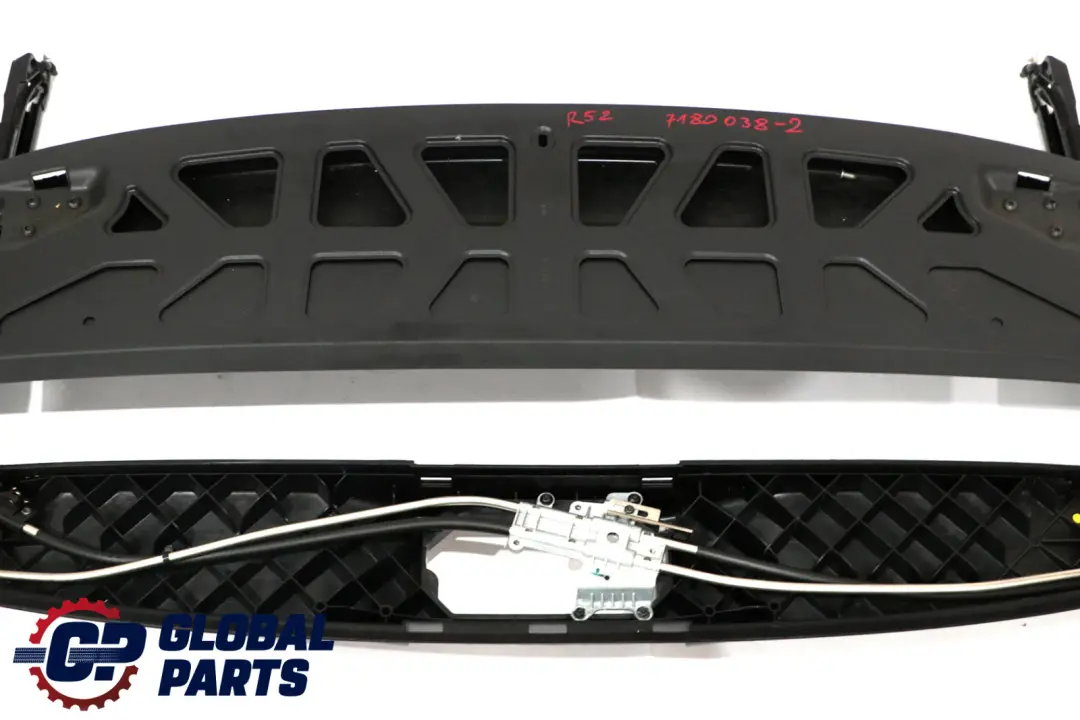 Mini R52 Cabrio Folding Top Roof Assembly Slide Guide Bow Drive Unit - SKU 7180038-2 - Part number 7180038