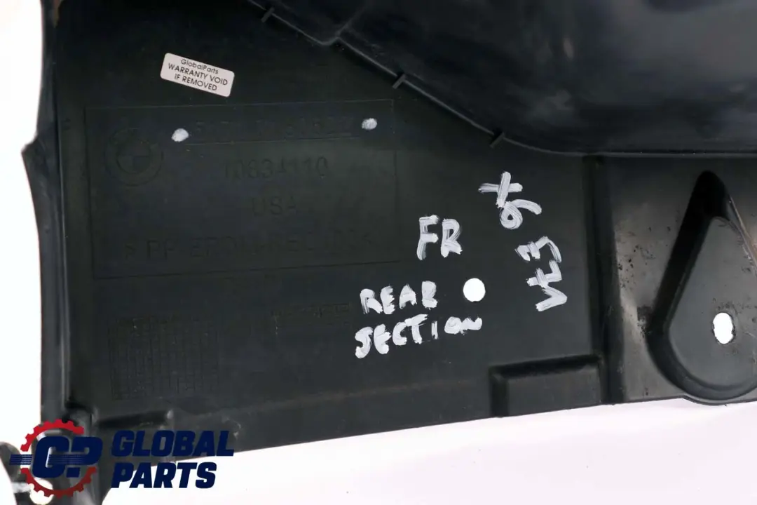 BMW E71 Front Right-Rear Part O/S Wheel Arch Housing Cover Trim - SKU 7180622 - Part number 7180622