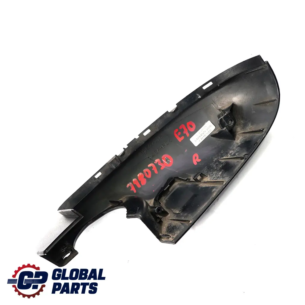 Cap Trim Lower Bottom Right Wing Mirror to BMW X5 X6 Series E70 E71 Cover with Part number 7180730 BMW X5 X6 Series E70 E71 Cover Cap Trim Lower Bottom Right Wing Mirror - SKU 7180730 - Part number 7180730
