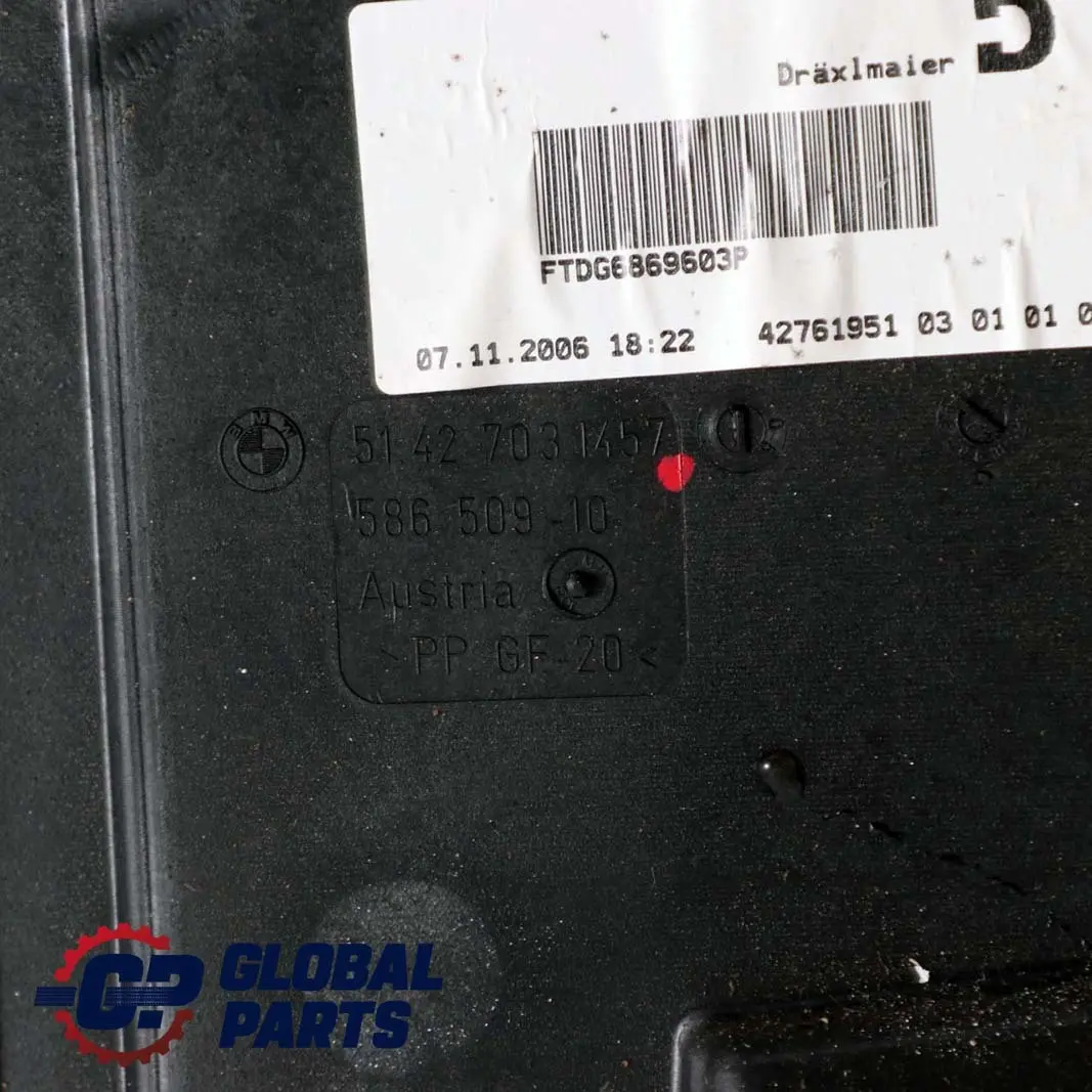 Tür Hinten Links Träger Verkleidung 5142 für BMW 7 er E66 mit Teilenummer 7181069 BMW 7 er E66 Tür Hinten Links Träger Verkleidung 5142 - SKU 7181069 - Teilenummer 7181069