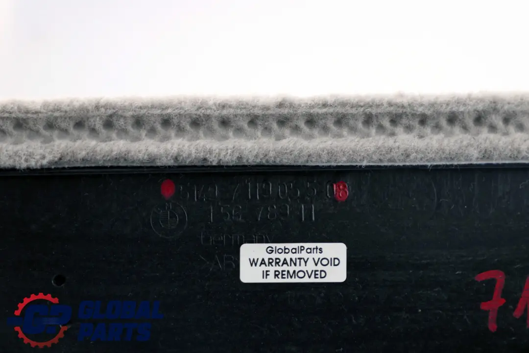 Boot Trunk Lid Trim Panel Cover Grau Grey 7119055 para BMW E91 con número de pieza 7182069 BMW E91 Boot Trunk Lid Trim Panel Cover Grau Grey 7119055 - SKU 7182069 - Número de pieza 7182069