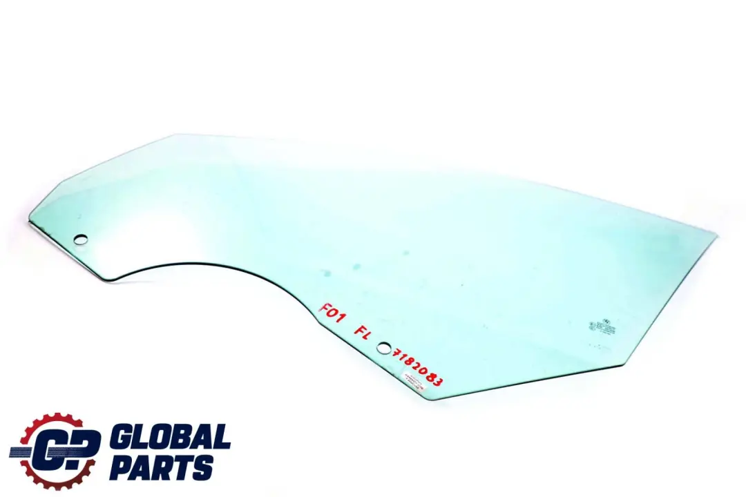 BMW F01 Front Left N/S Door Side Green Window Glass Pane AS2 - SKU 7182083 - Part number 7182083