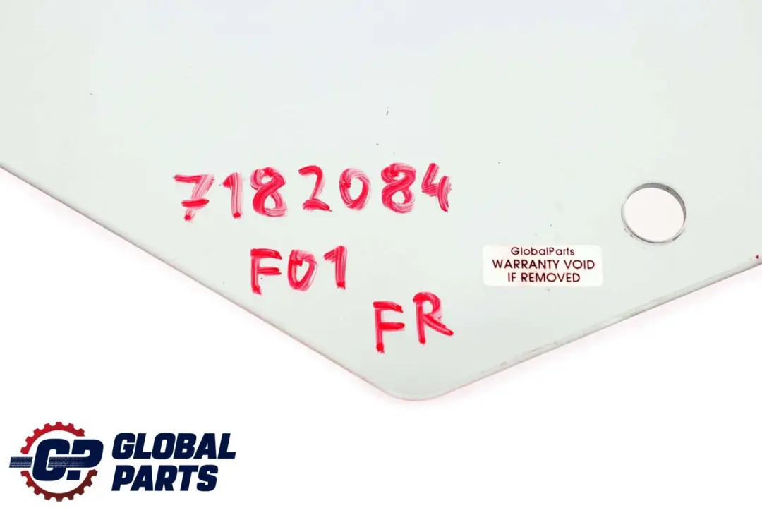 Front Door Side Green Window Glass Pane AS2 Right O/S to BMW F01 with Part number 7182084 BMW F01 Front Door Side Green Window Glass Pane AS2 Right O/S - SKU 7182084 - Part number 7182084