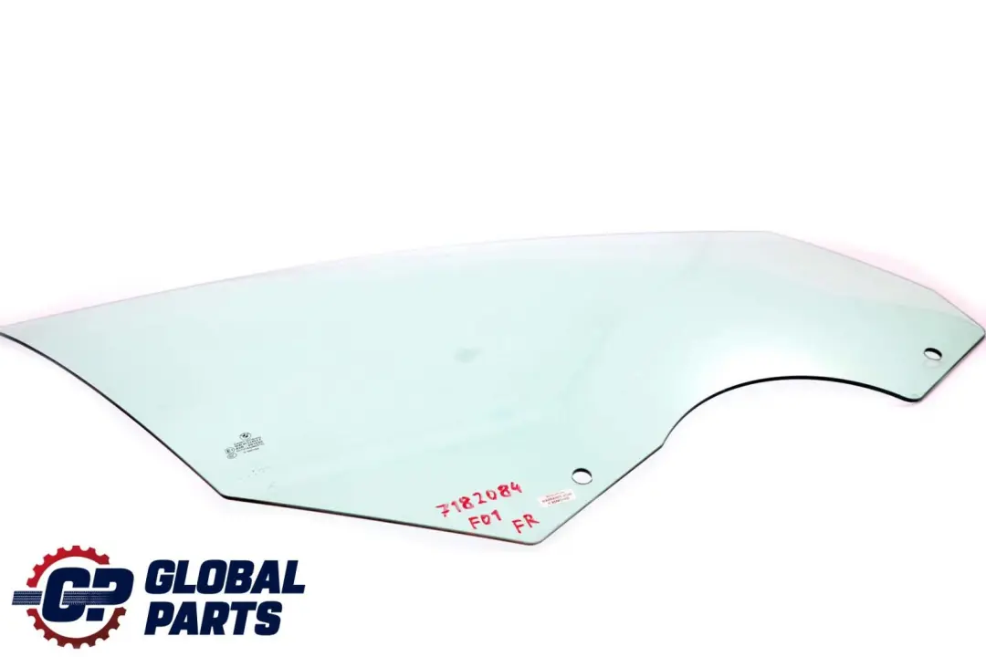Front Door Side Green Window Glass Pane AS2 Right O/S to BMW F01 with Part number 7182084 BMW F01 Front Door Side Green Window Glass Pane AS2 Right O/S - SKU 7182084 - Part number 7182084