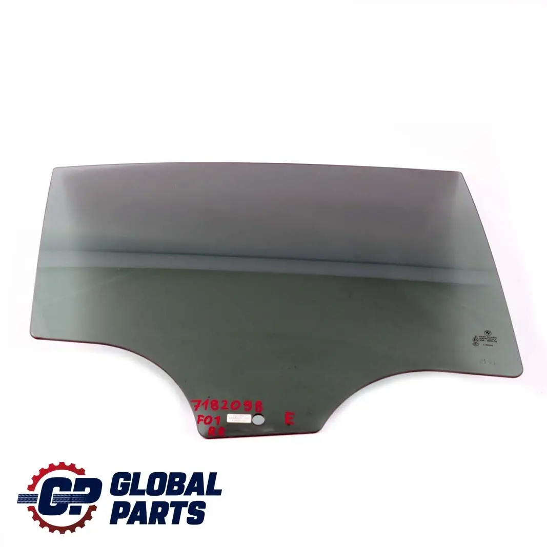 BMW 7 Series F01 F04 Rear Right Door O/S Side Window Glass SSG - SKU 7182098 - Part number 7182098