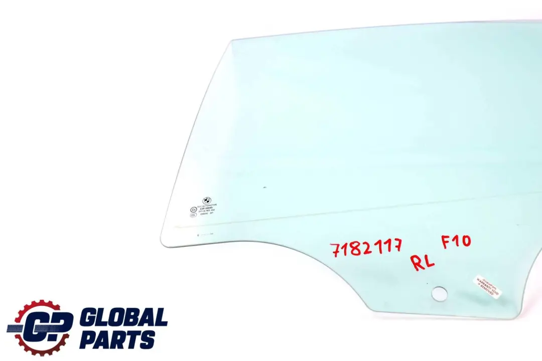 Verre de la vitre laterale de la porte arriere gauche AS2 pour BMW F10 à propos du numéro de pièce 7182117 BMW F10 Verre de la vitre laterale de la porte arriere gauche AS2 - SKU 7182117 - Numéro de pièce 7182117