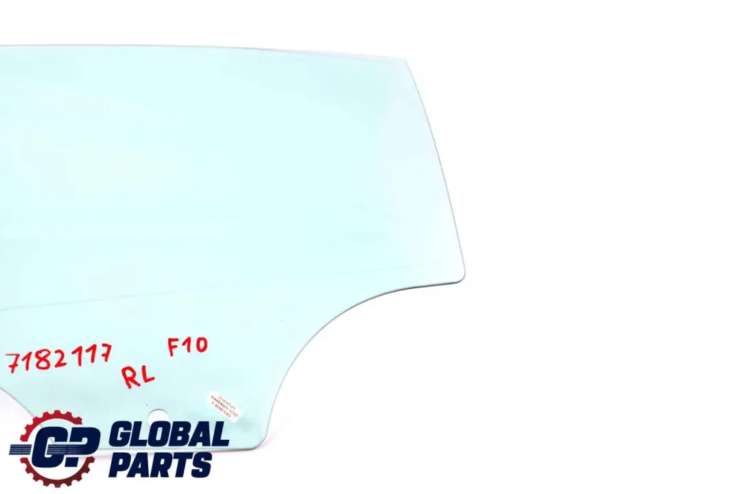 Porta Posteriore Sinistra Vetro Laterale Verde As2 per BMW F10 con numero di parte 7182117 BMW F10 Porta Posteriore Sinistra Vetro Laterale Verde As2 - SKU 7182117 - Numero di parte 7182117