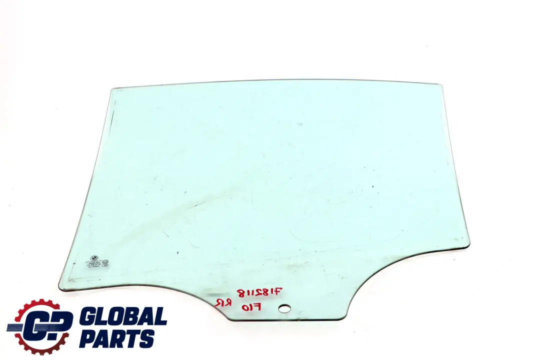 Right Door O/S Side Window Glass Green AS2 to BMW F10 Rear with Part number 7182118 BMW F10 Rear Right Door O/S Side Window Glass Green AS2 - SKU 7182118 - Part number 7182118