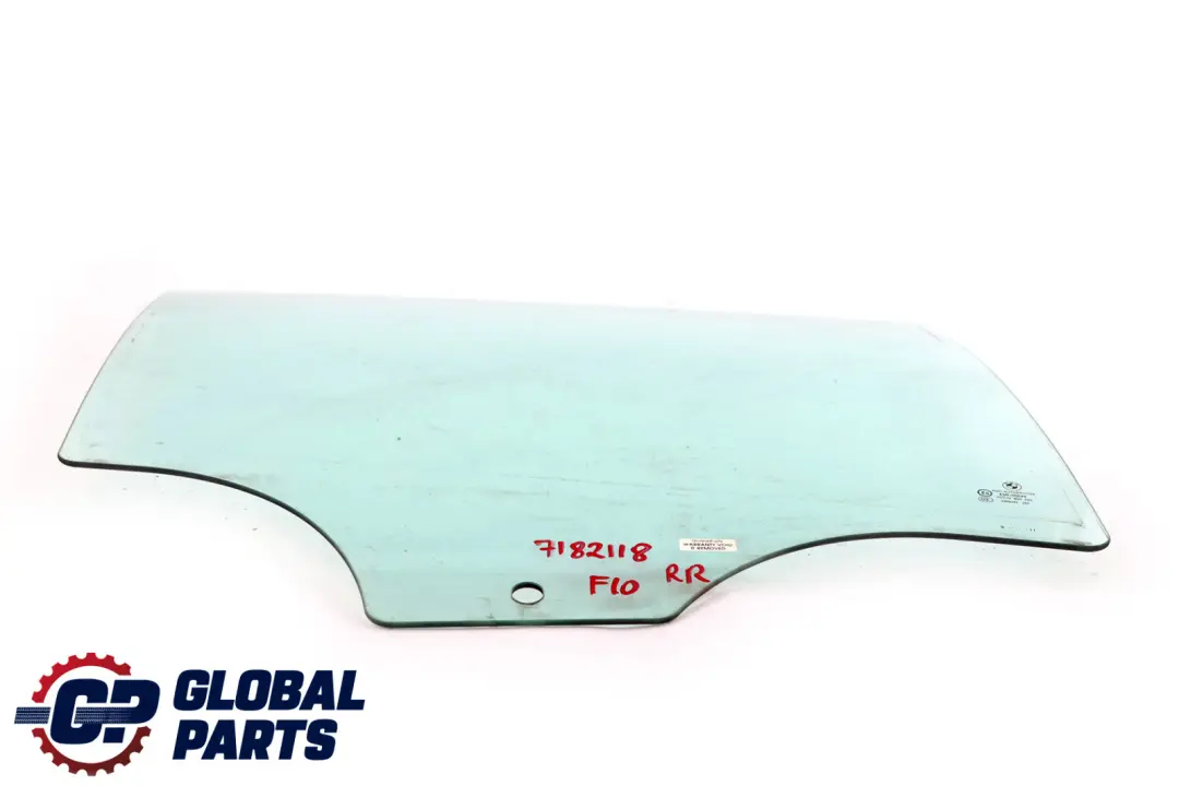 Right Door O/S Side Window Glass Green AS2 to BMW F10 Rear with Part number 7182118 BMW F10 Rear Right Door O/S Side Window Glass Green AS2 - SKU 7182118 - Part number 7182118