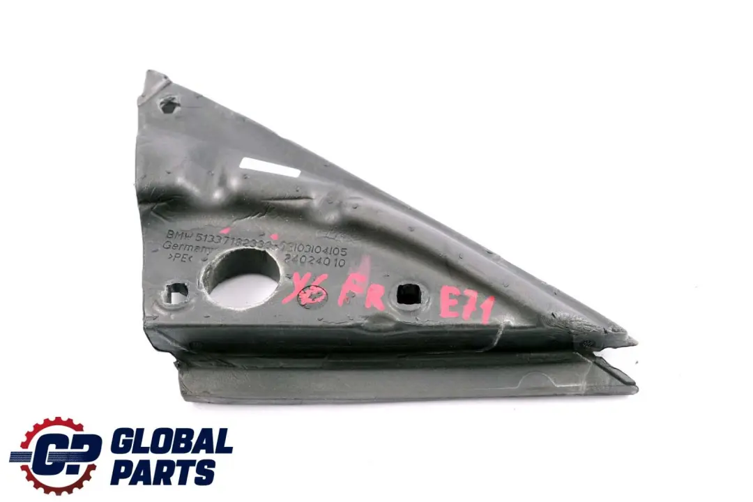 Joint Miroir Extérieur Triangle Mousse Droite pour BMW X6 E71 à propos du numéro de pièce 7182338 BMW X6 E71 Joint Miroir Extérieur Triangle Mousse Droite - SKU 7182338 - Numéro de pièce 7182338