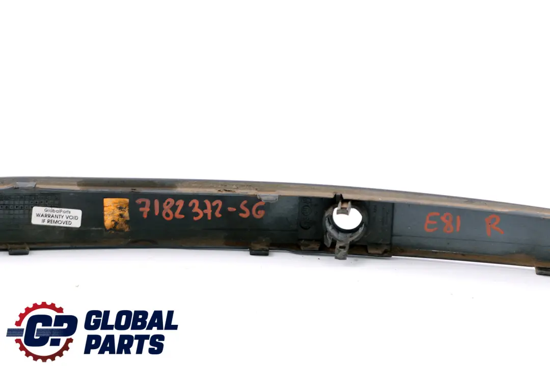 Bumper Protective Rubber Strip Right Sparkling Graphite to BMW 1 Series E81 E87 LCI with Part number 7182372 BMW 1 Series E81 E87 LCI Bumper Protective Rubber Strip Right Sparkling Graphite - SKU 7182372-SG - Part number 7182372