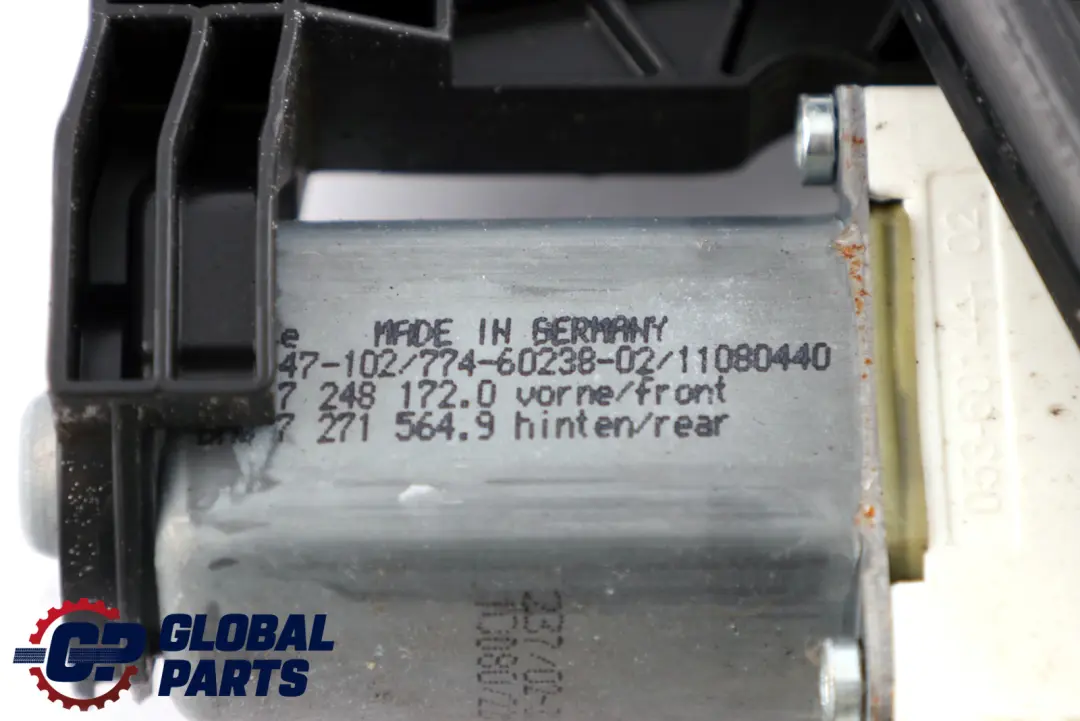 BMW 5 er F10 F10N F11 F11N Fensterheber Ohne Motor Hinten Rechts - SKU 7182614 - Teilenummer 7182614