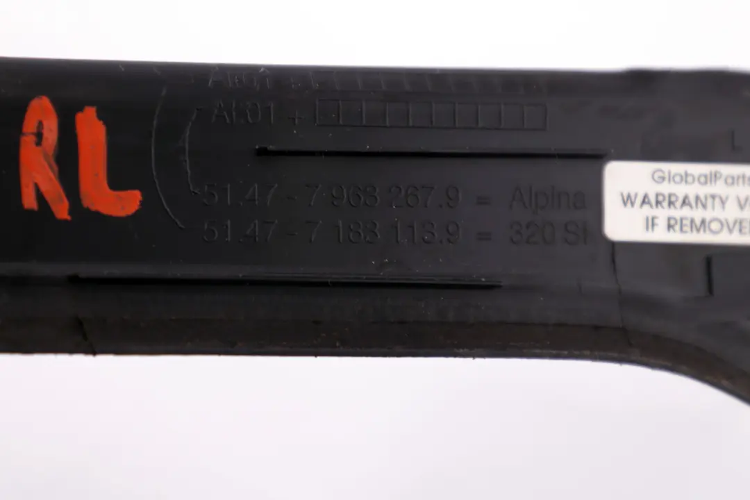 BMW E90 Osłona listwa progu progowa lewa - SKU 7183113-1 - Numer Części 7183113