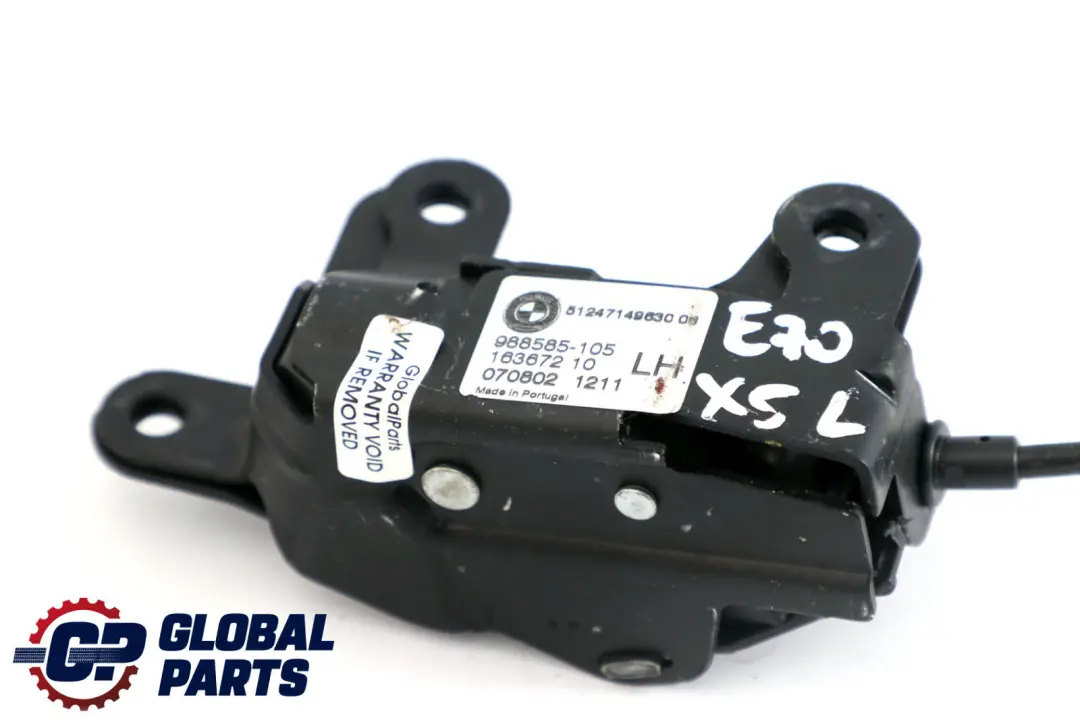 Schloss Heckklappe mit Mikroschalter 7149630 für BMW X5 er E70 mit Teilenummer 7183196 BMW X5 er E70 Schloss Heckklappe mit Mikroschalter 7149630 - SKU 7183196 - Teilenummer 7183196