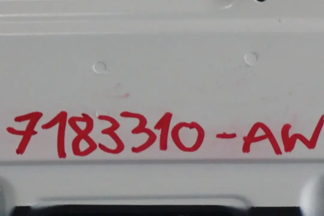  Tapa del compartimento De La capota plegableBMW E93 Alpinweiss Blanco - SKU 7183310-AW - Número de pieza 7183310