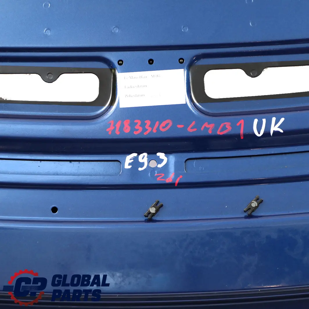 Folding Top Compartment Lid Le Mans Blau Blue to BMW E93 Cabrio Convertible Cover with Part number 7183310 BMW E93 Cabrio Convertible Cover Folding Top Compartment Lid Le Mans Blau Blue - SKU 7183310-LMB1 - Part number 7183310