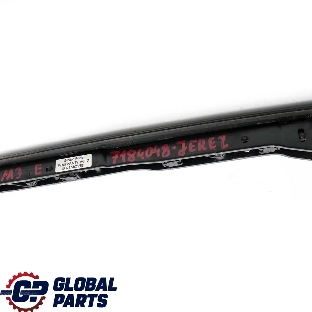 BMW 3 Series E93 Right Top Molding Roof Hinge Cover O/S Jerezschwarz A73 Black - SKU 7184048-JEREZ - Part number 7184048