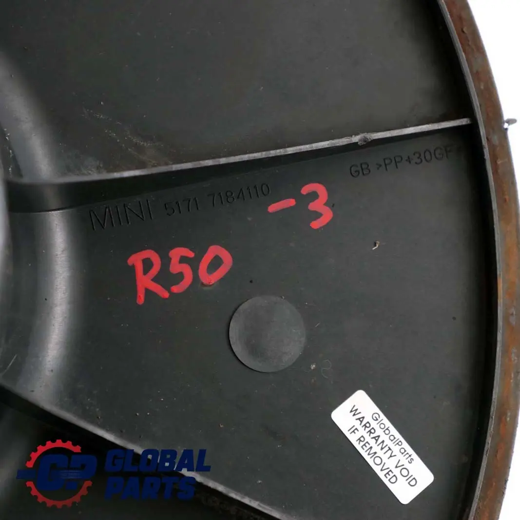 Registrazione Ruota di Scorta 6800205 per Mini Cooper R50 R52 R56 R58 3 con numero di parte 7300975 Mini Cooper R50 R52 R56 R58 3 Registrazione Ruota di Scorta 6800205 - SKU 7184110-3 - Numero di parte 7300975