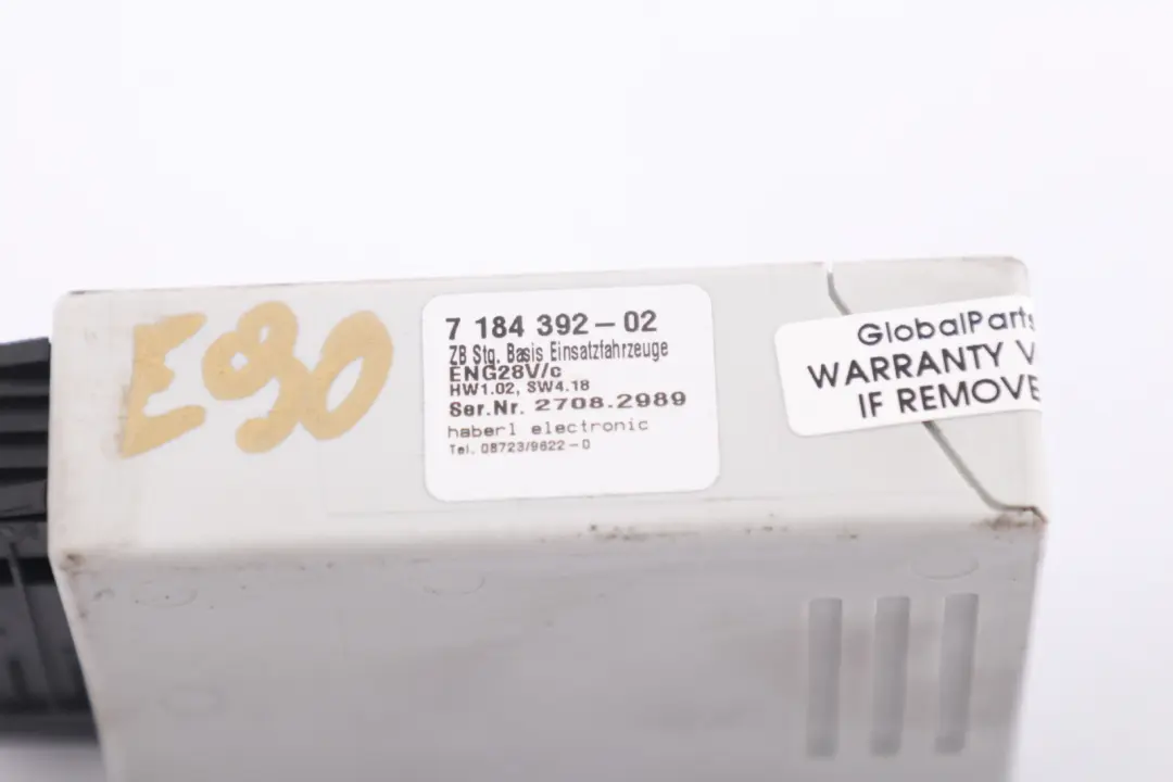 Module Officials Utility to BMW 3 5 Series E60 E61 E90 E91 with Part number 7184392 BMW 3 5 Series E60 E61 E90 E91 Module Officials Utility - SKU 7184392 - Part number 7184392