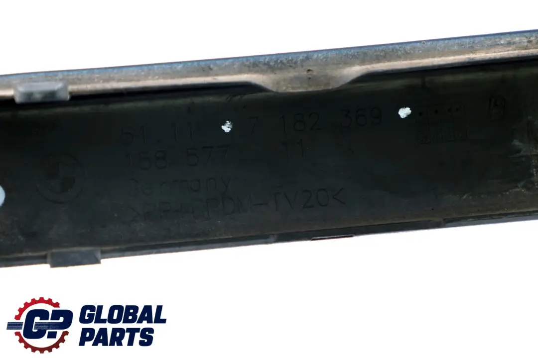 Front Bumper Protective Strip Left N/S Tiefseeblau to BMW 1 Series E87 LCI with Part number 7185131 BMW 1 Series E87 LCI Front Bumper Protective Strip Left N/S Tiefseeblau - SKU 7185131-DSB - Part number 7185131