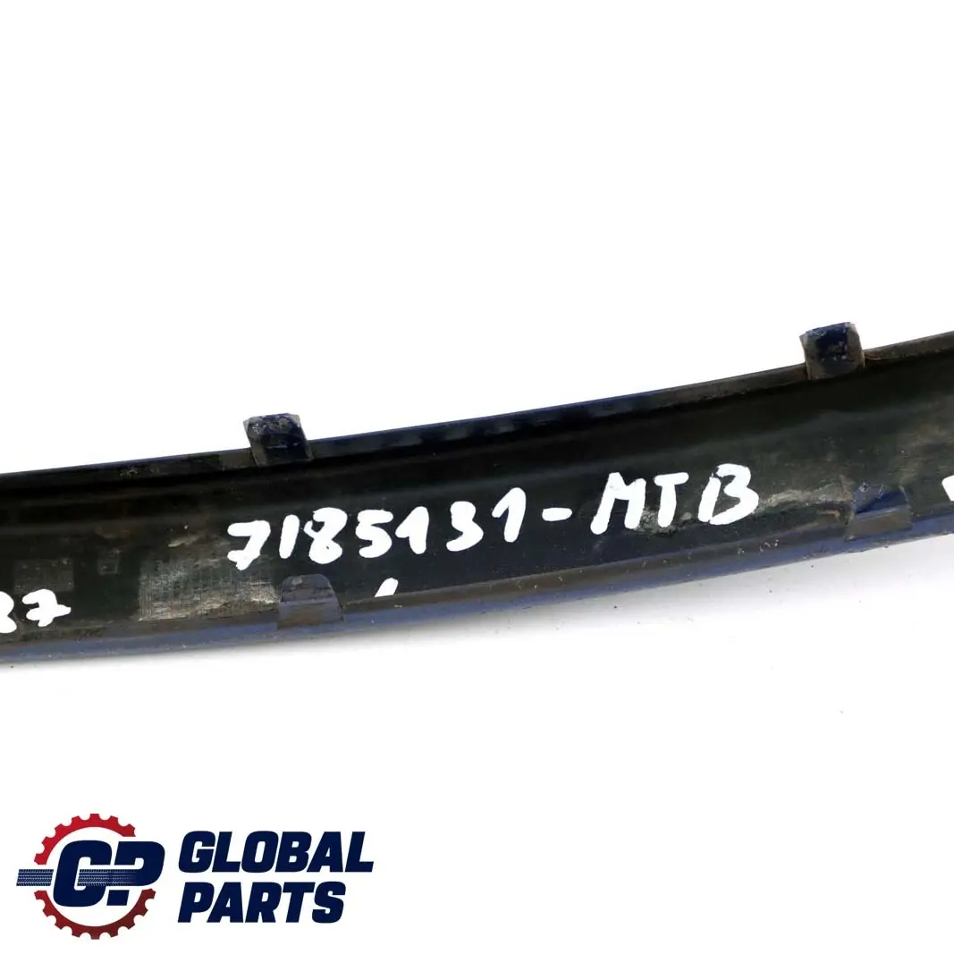 Front Bumper Protective Strip Left N/S Montegoblau Blue - A51 to BMW 1 E87 LCI with Part number 7185131 BMW 1 E87 LCI Front Bumper Protective Strip Left N/S Montegoblau Blue - A51 - SKU 7185131-MTB - Part number 7185131