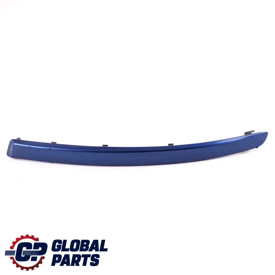 Front Bumper Protective Strip Left N/S Montegoblau Blue - A51 to BMW 1 E87 LCI with Part number 7185131 BMW 1 E87 LCI Front Bumper Protective Strip Left N/S Montegoblau Blue - A51 - SKU 7185131-MTB - Part number 7185131