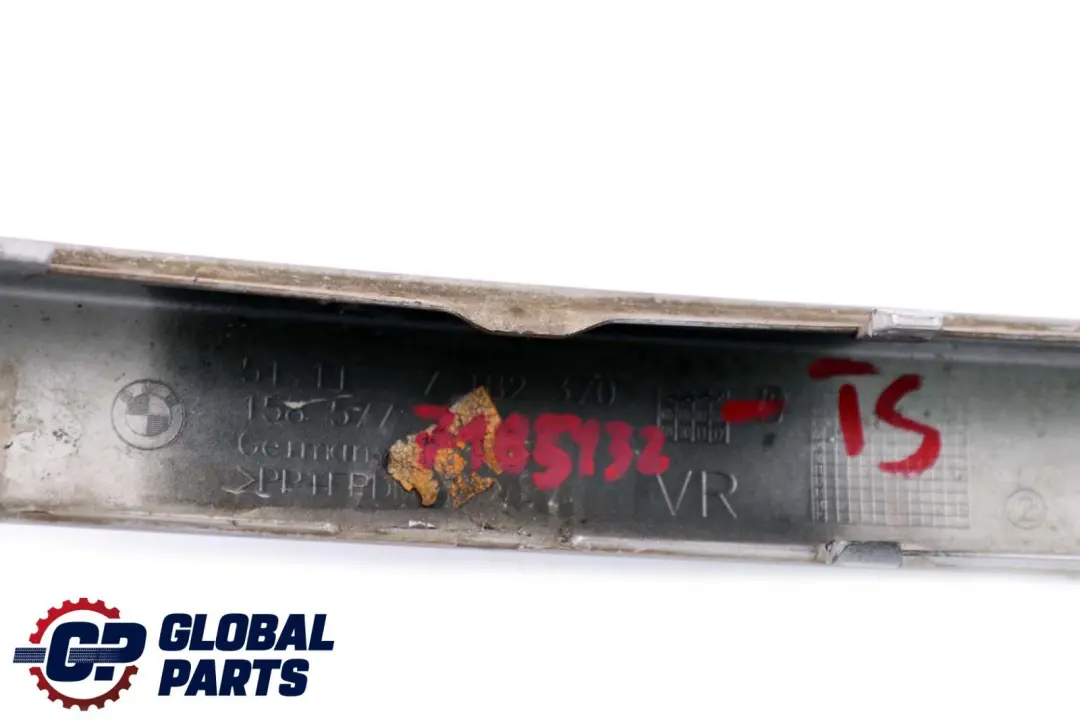 BMW 1 Series E81 Front Bumper Protective Rubber Strip Right O/S Titansilber - SKU 7185132-TS - Part number 7185132