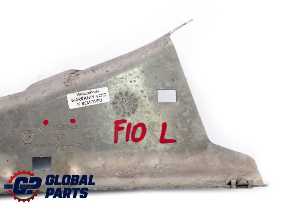 Aislamiento Térmico Escudo Izquierdo N/S 5148 para BMW F10 F11 con número de pieza 7185203 BMW F10 F11 Aislamiento Térmico Escudo Izquierdo N/S 5148 - SKU 7185203 - Número de pieza 7185203