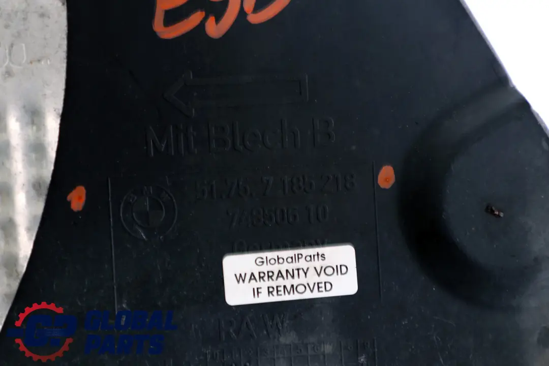 BMW E81 E87 E90 Osłona Podwozia Tył Tylna - SKU 7185218 - Numer Części 7185218