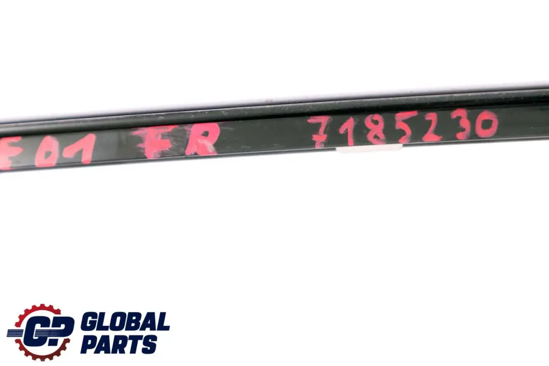 Ventana Puerta Delantera Superior Derecha Alto Brillo para BMW F01 Marco con número de pieza 7185230 BMW F01 Marco Ventana Puerta Delantera Superior Derecha Alto Brillo - SKU 7185230 - Número de pieza 7185230