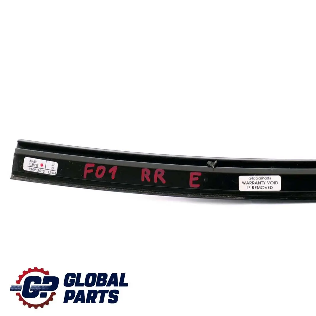 BMW 7 F01 F02 Couverture Barre de Guidage Fenetre Droit Noir Brillant Arriere - SKU 7185236 - Numéro de pièce 7185236