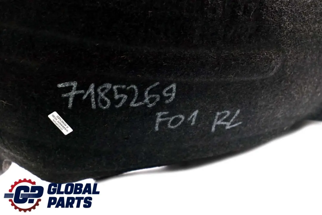 Cubierta Del Paso De Rueda Trasero Izquierdo para BMW F01 con número de pieza 7185269 BMW F01 Cubierta Del Paso De Rueda Trasero Izquierdo - SKU 7185269 - Número de pieza 7185269