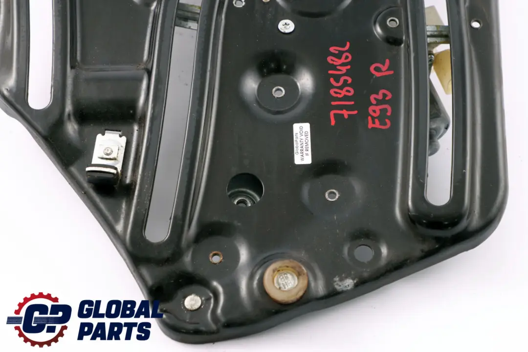 BMW E93 E93N LCI Window Lifter Regulator With Motor Rear Right O/S - SKU 7185482 - Part number 7185482