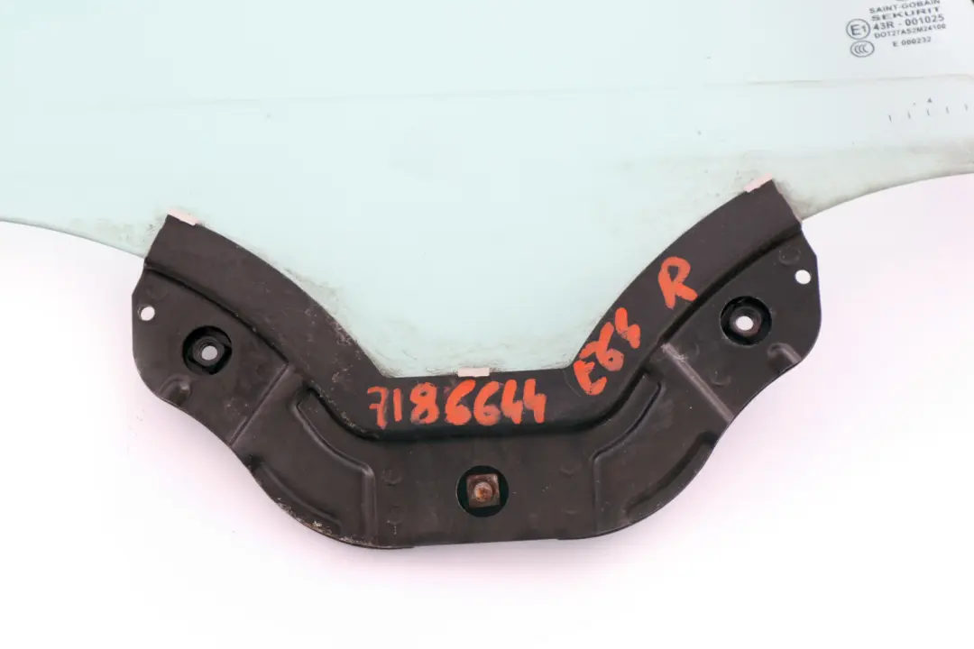 BMW E64 Vidrio Ventana Lateral Verde Trasera Derecha AS2 - SKU 7186644 - Número de pieza 7186644