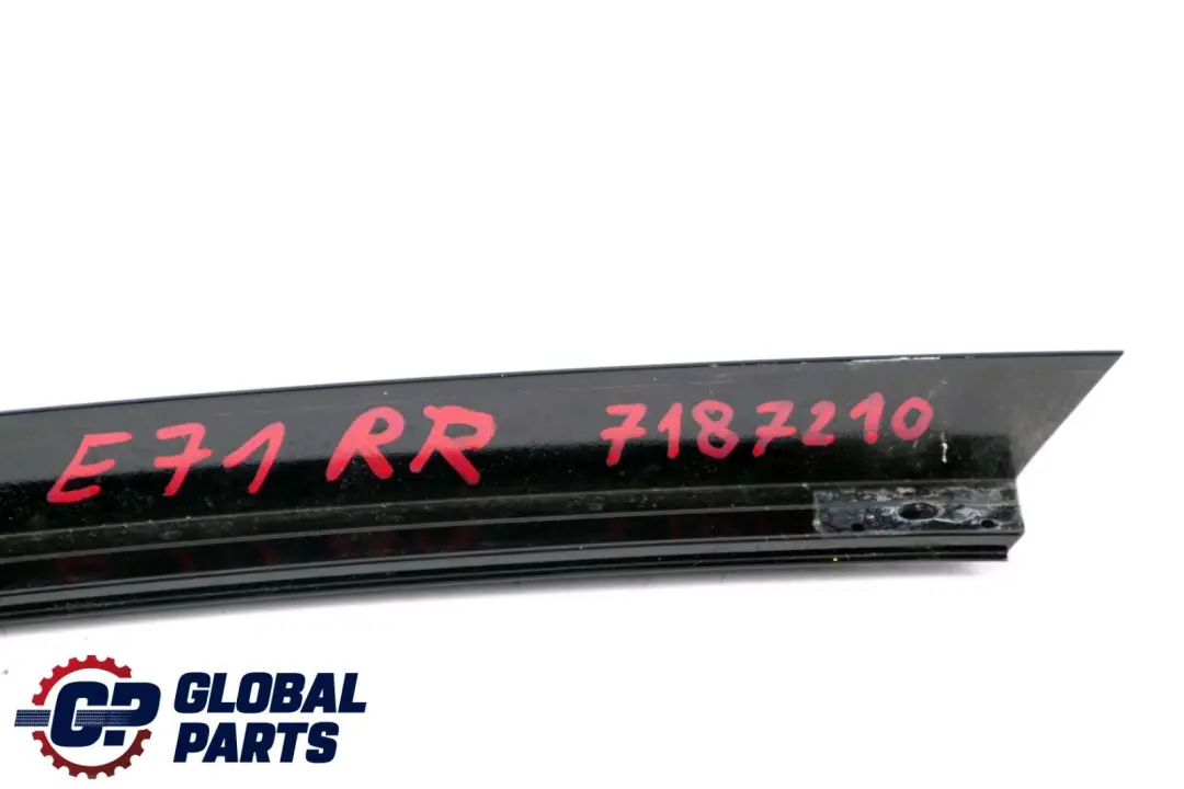 Tapa Marco Ventana Columna C Derecha Puerta Trasera Alto Brillo para BMW X6 E71 con número de pieza 7187210 BMW X6 E71 Tapa Marco Ventana Columna C Derecha Puerta Trasera Alto Brillo - SKU 7187210 - Número de pieza 7187210