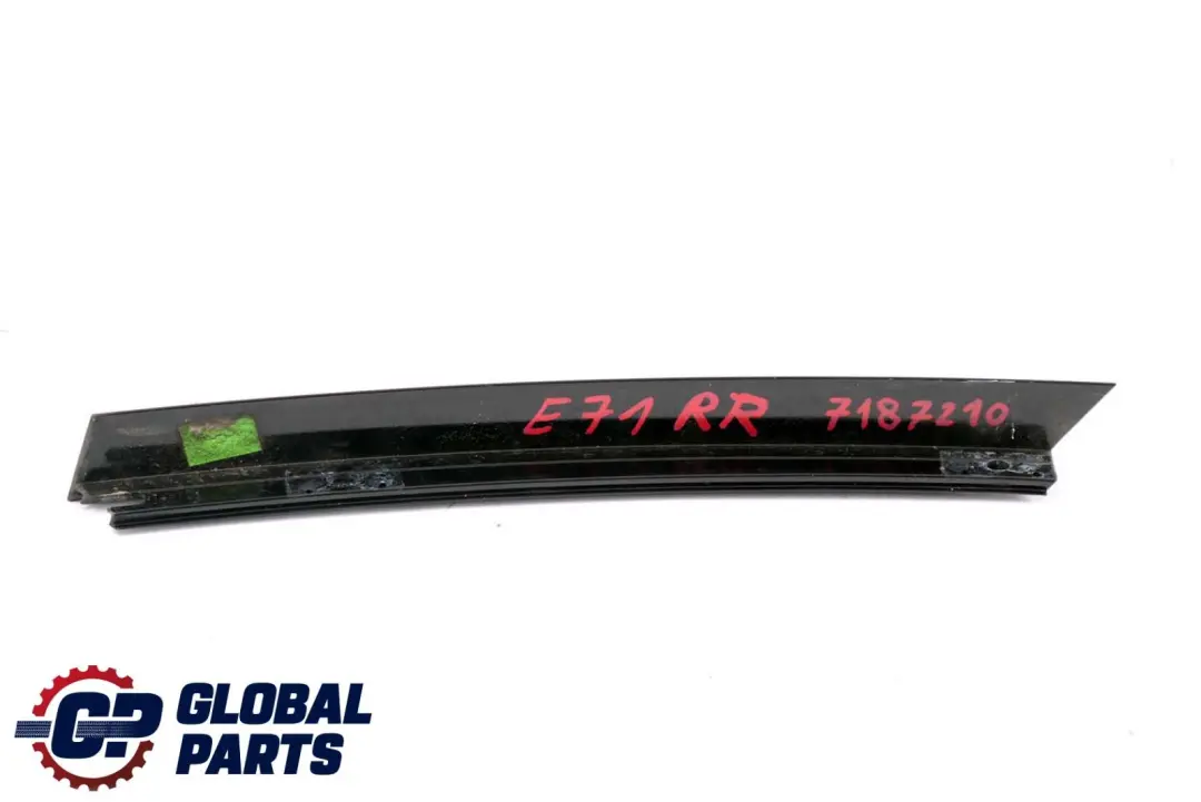 BMW E71 Copertura Telaio Finestra Colonna C Porta Posteriore Destra Alto Lucido - SKU 7187210 - Numero di parte 7187210