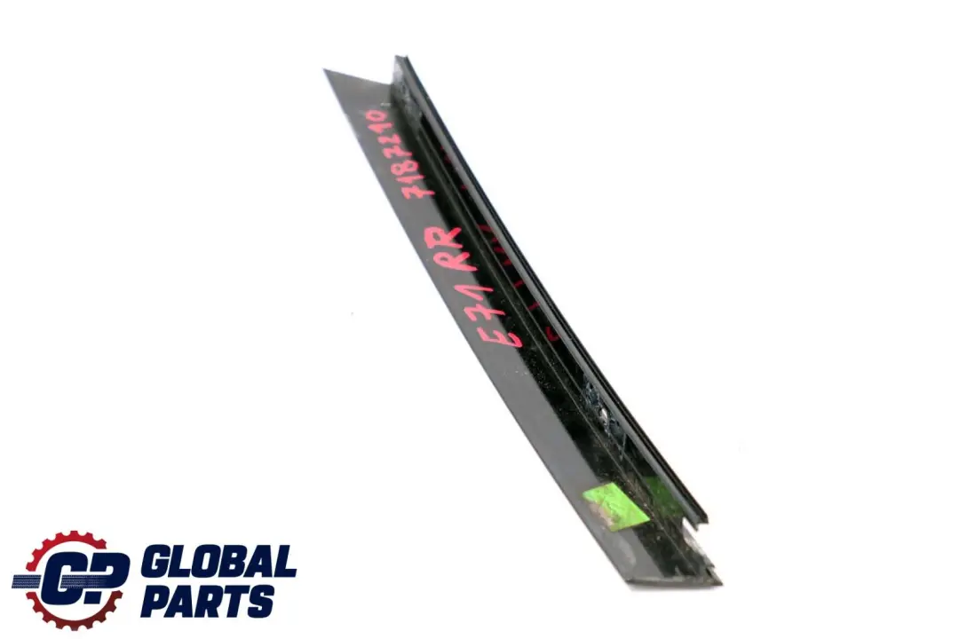 BMW X6 E71 Tapa Marco Ventana Columna C Derecha Puerta Trasera Alto Brillo - SKU 7187210 - Número de pieza 7187210