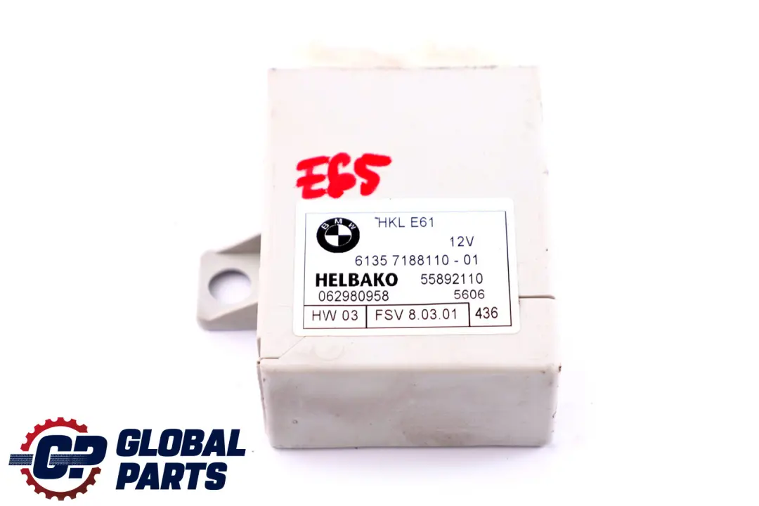 BMW E61 E65 E66 E67 HKL Bootlid Trunk Lid Control Unit Module - SKU 7188110 - Número de pieza 6921404