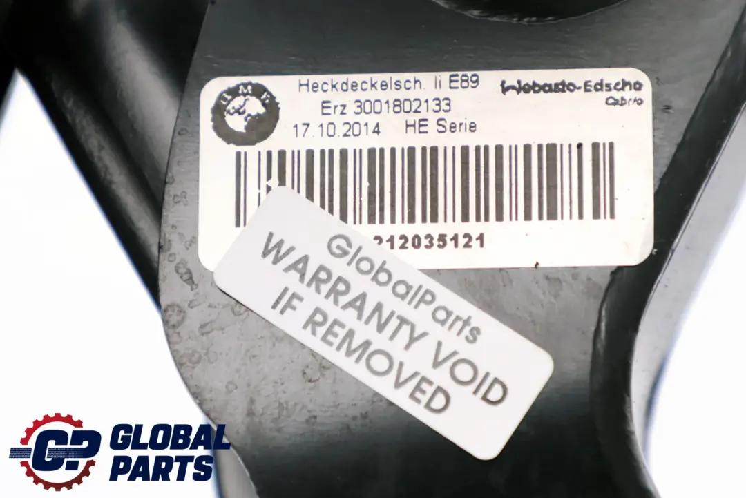 Cerniera Meccanismo Capote Rigida Posteriore Sinistra per BMW Z4 E89 con numero di parte 7188243 BMW Z4 E89 Cerniera Meccanismo Capote Rigida Posteriore Sinistra - SKU 7188243-1 - Numero di parte 7188243