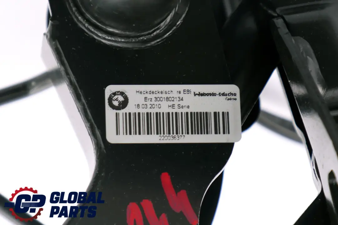 Techo Duro Plegable Derecho Mecanismo Bisagra Techo para BMW Z4 E89 Cabrio con número de pieza 7188244 BMW Z4 E89 Cabrio Techo Duro Plegable Derecho Mecanismo Bisagra Techo - SKU 7188244 - Número de pieza 7188244