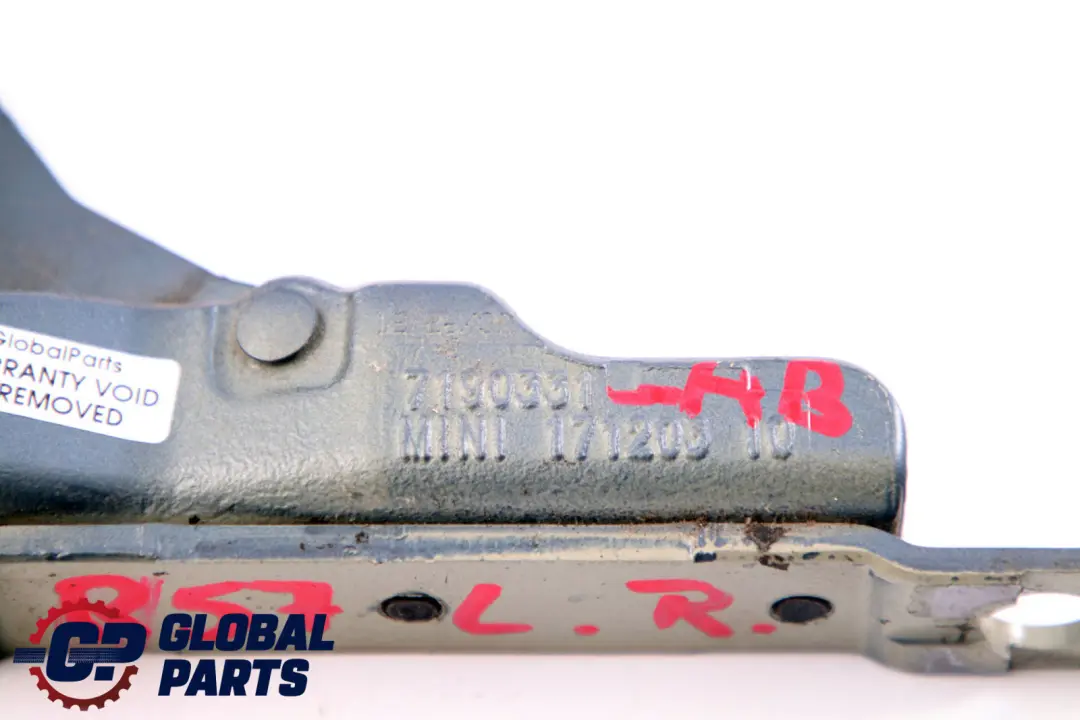BMW Mini Cabrio R57 Left Boot Trunk Tailgate Hinge N/S Horizon Blue A93 - SKU 7190331-HB - Part number 7190331