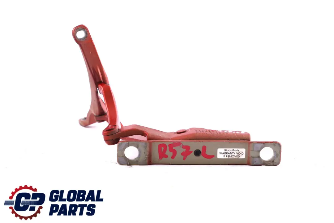 Left Boot Trunk Tailgate Hinge N/S Chili Red to BMW Mini Cooper Cabrio R57 with Part number 7190331 BMW Mini Cooper Cabrio R57 Left Boot Trunk Tailgate Hinge N/S Chili Red - SKU 7190331-SPICE - Part number 7190331