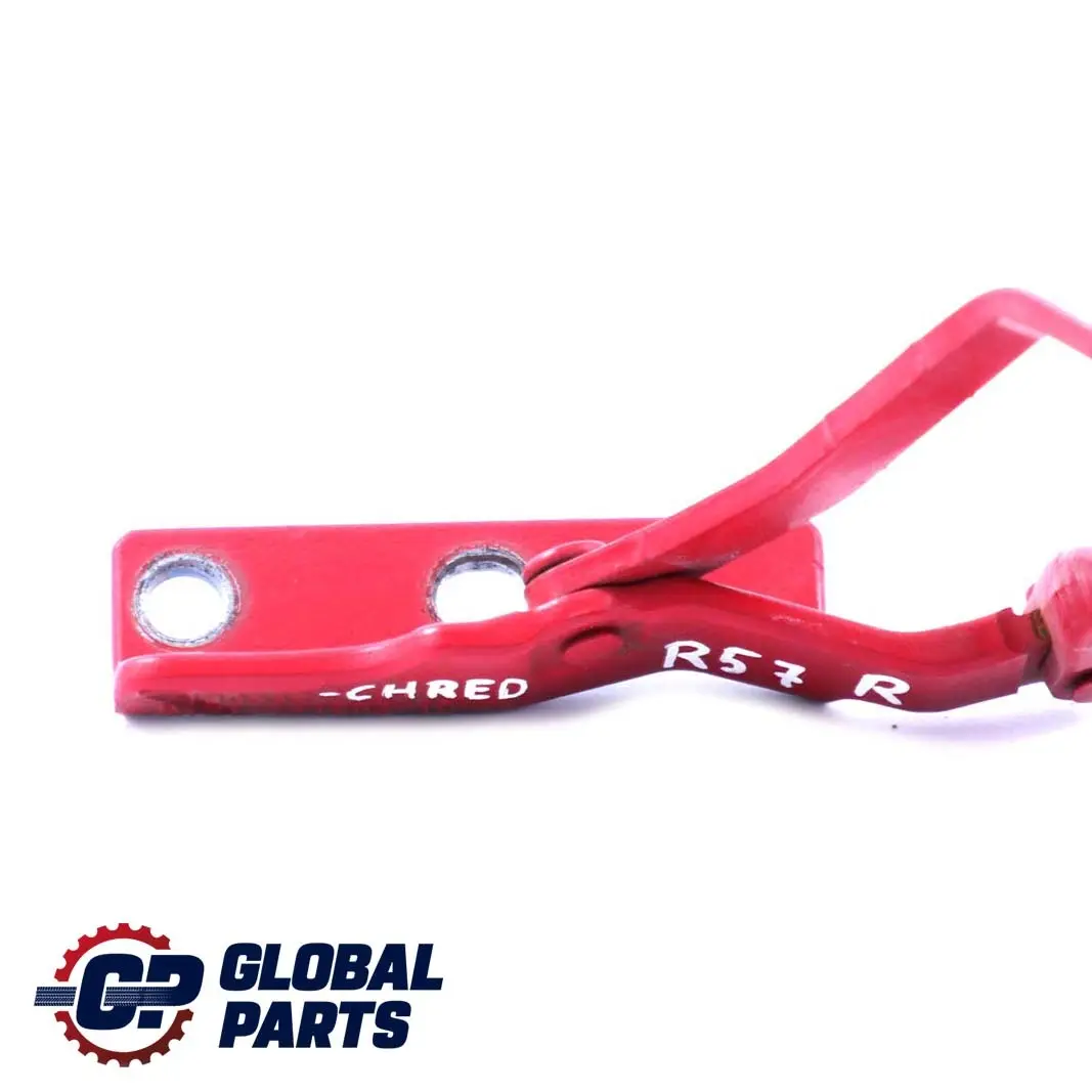 Derecho Boot Trunk Tailgate Hinge Chili Red 851 para Mini Cooper Cabrio R57 con número de pieza 7190332 Mini Cooper Cabrio R57 Derecho Boot Trunk Tailgate Hinge Chili Red 851 - SKU 7190332-CHRED - Número de pieza 7190332