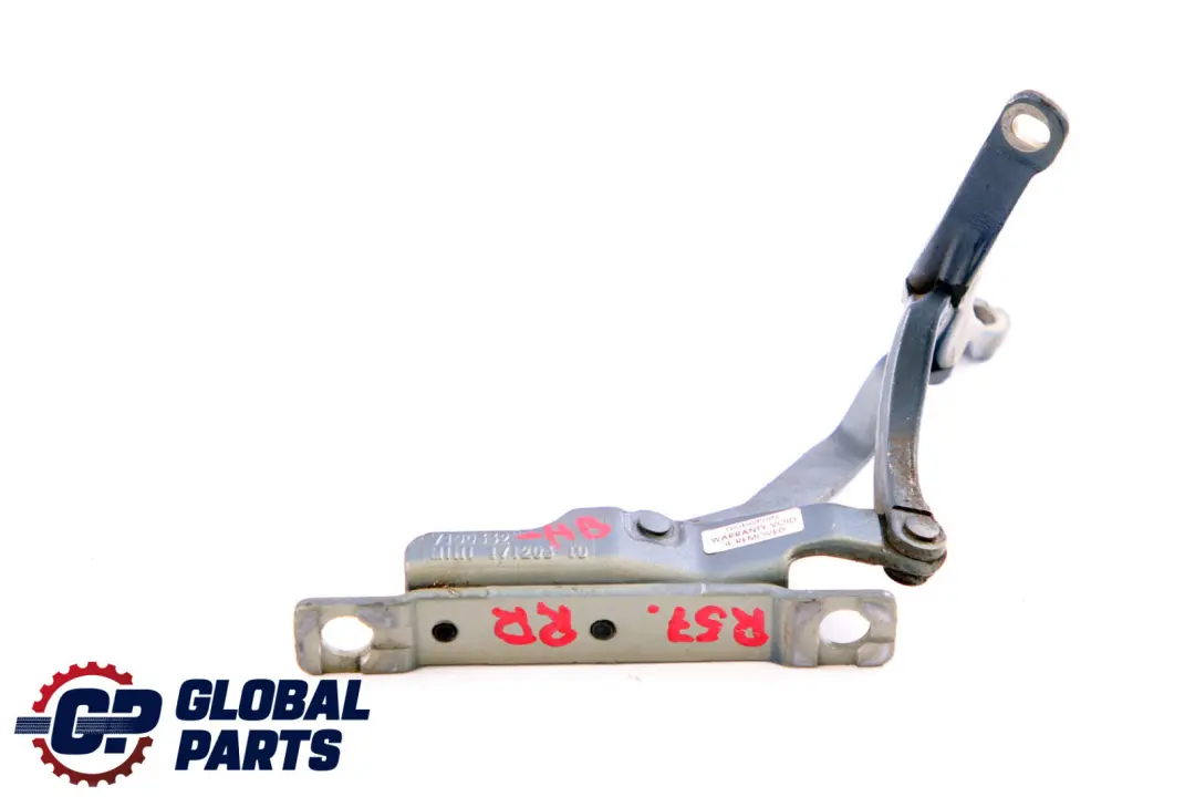 BMW Mini Cabrio R57 Right Boot Trunk Tailgate Hinge O/S Horizon Blue Metallic - SKU 7190332-HB - Part number 2758376