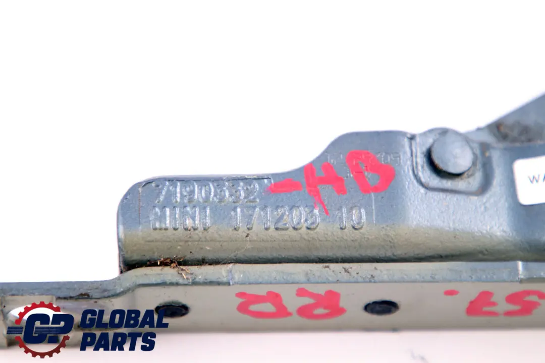 BMW Mini Cabrio R57 Right Boot Trunk Tailgate Hinge O/S Horizon Blue Metallic - SKU 7190332-HB - Part number 2758376