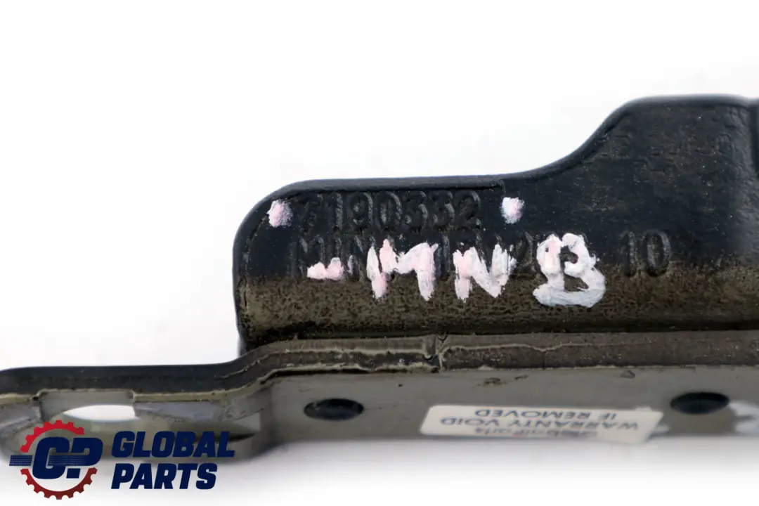 Right Boot Trunk Tailgate Hinge O/S Midnight Black to BMW Mini Cooper Cabrio R57 with Part number 7190332 BMW Mini Cooper Cabrio R57 Right Boot Trunk Tailgate Hinge O/S Midnight Black - SKU 7190332-MNB - Part number 7190332