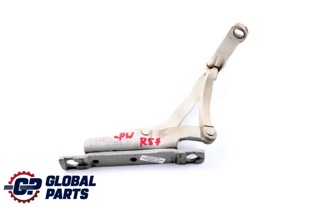 Cardine Portellone Destra Pepe Bianco per Mini Cooper Cabrio R57 con numero di parte 7190332 Mini Cooper Cabrio R57 Cardine Portellone Destra Pepe Bianco - SKU 7190332-PW - Numero di parte 7190332