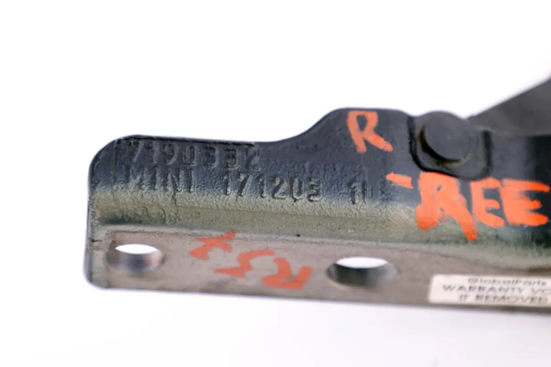 Right Boot Trunk Tailgate Hinge O/S Reef Blue to BMW Mini Cooper Cabrio R57 with Part number 2758376 BMW Mini Cooper Cabrio R57 Right Boot Trunk Tailgate Hinge O/S Reef Blue - SKU 7190332-REEF - Part number 2758376