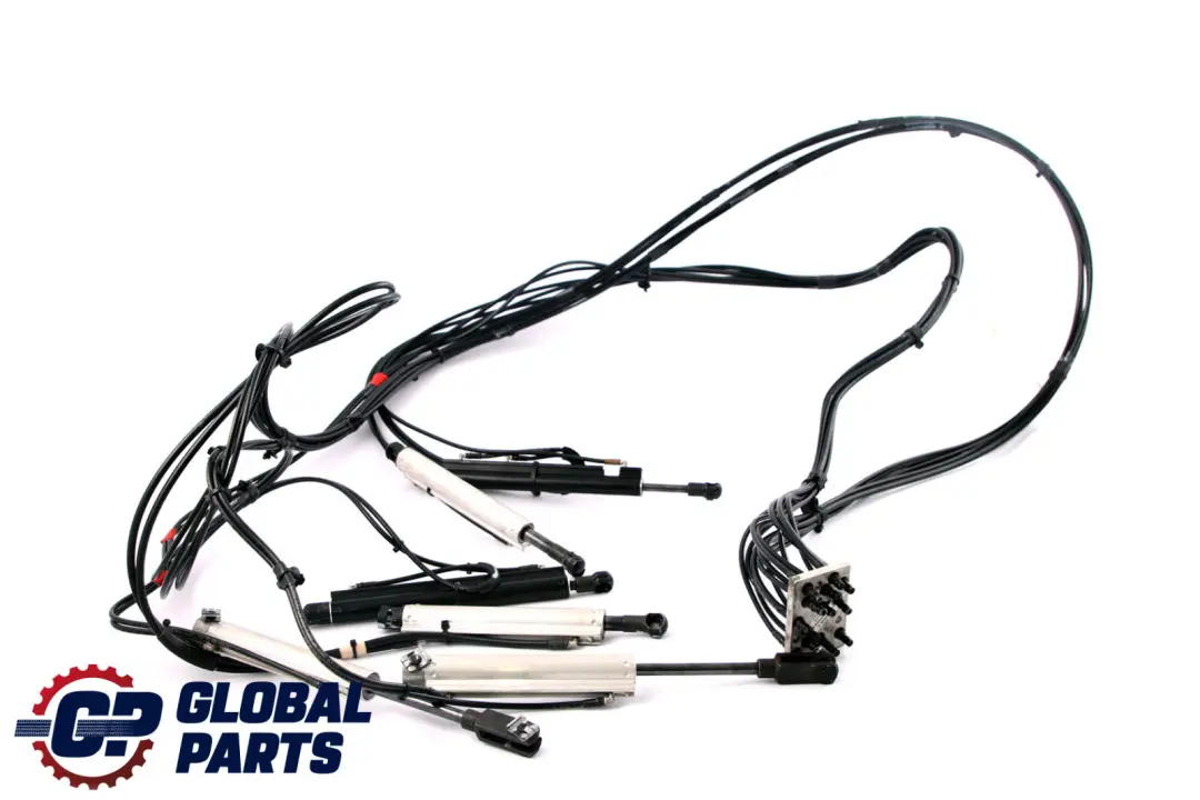 Roof Hood Compartment Lid Cover Hinges Hydraulic Rams Complete to BMW E88 with Part number 7190675 BMW E88 Roof Hood Compartment Lid Cover Hinges Hydraulic Rams Complete - SKU 7190675 - Part number 7190675
